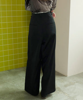 [24Autumn Pre-Order] Front Cut Stitch Wide Pants