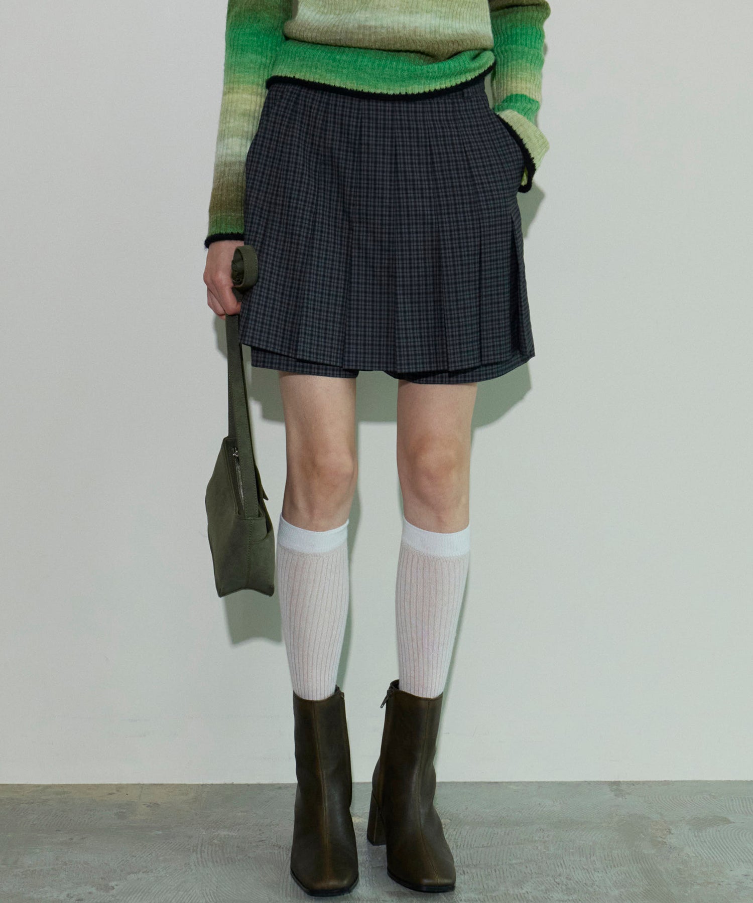 【24AUTUMN PRE-ORDER】Pleats Culotte Skirt