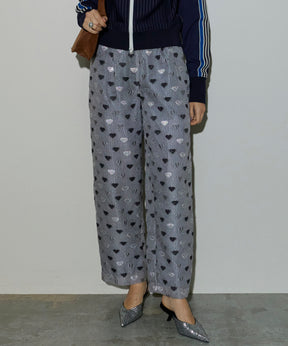 Heart Jacquard Pants