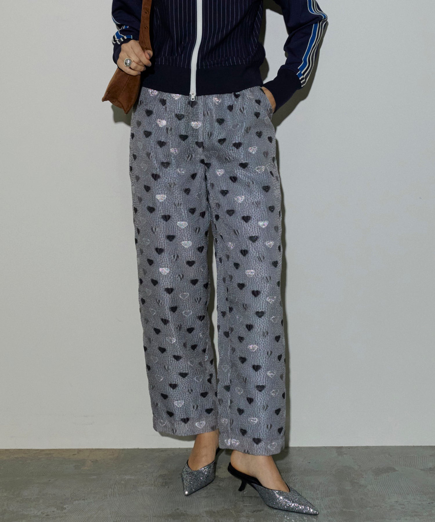 [24Autumn PRE-ORDER] HEART JACQUARD PANTS