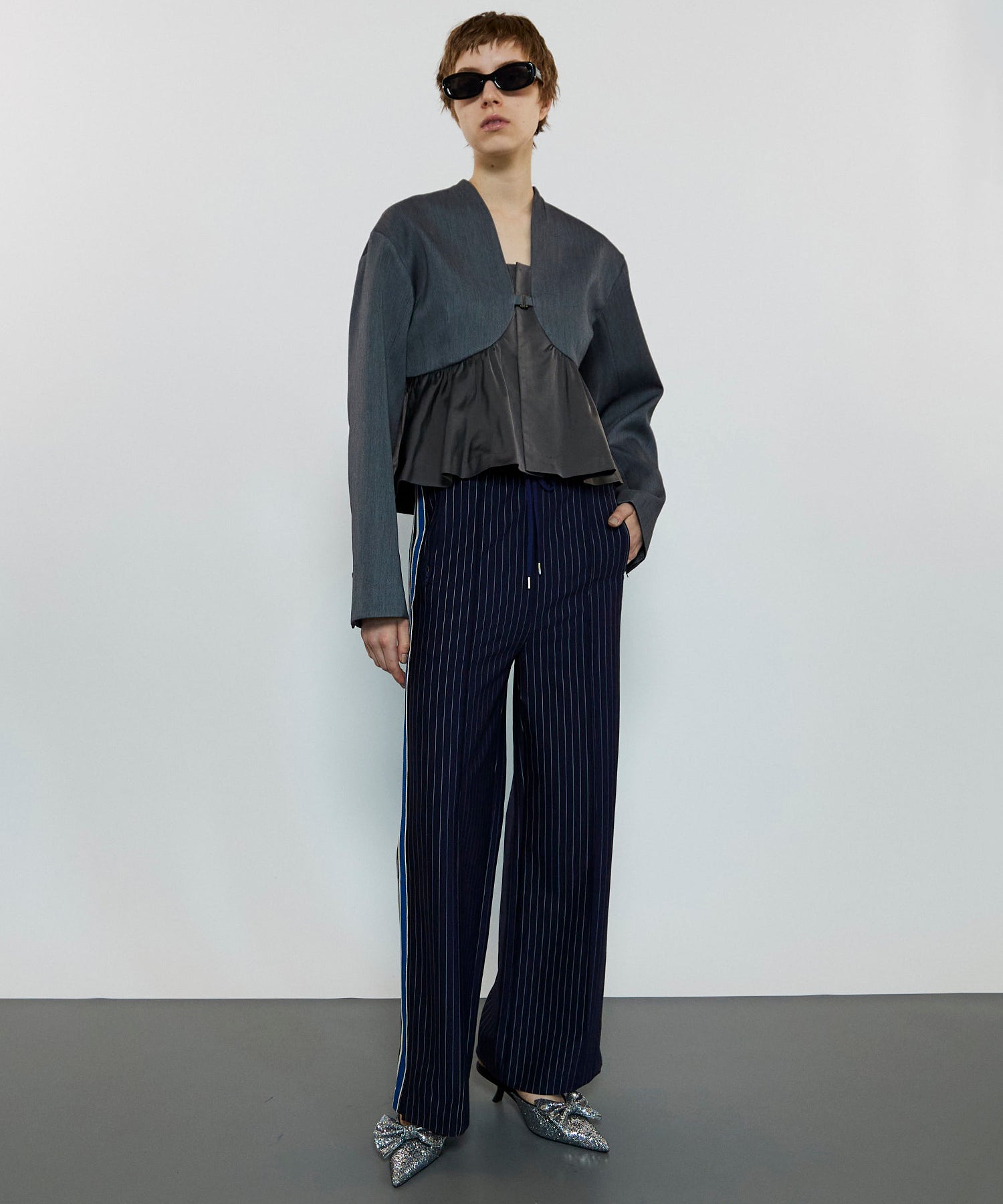 [24Autumn PRE-ORDER] Side LINE JERSEY STRAIGHT PANTS