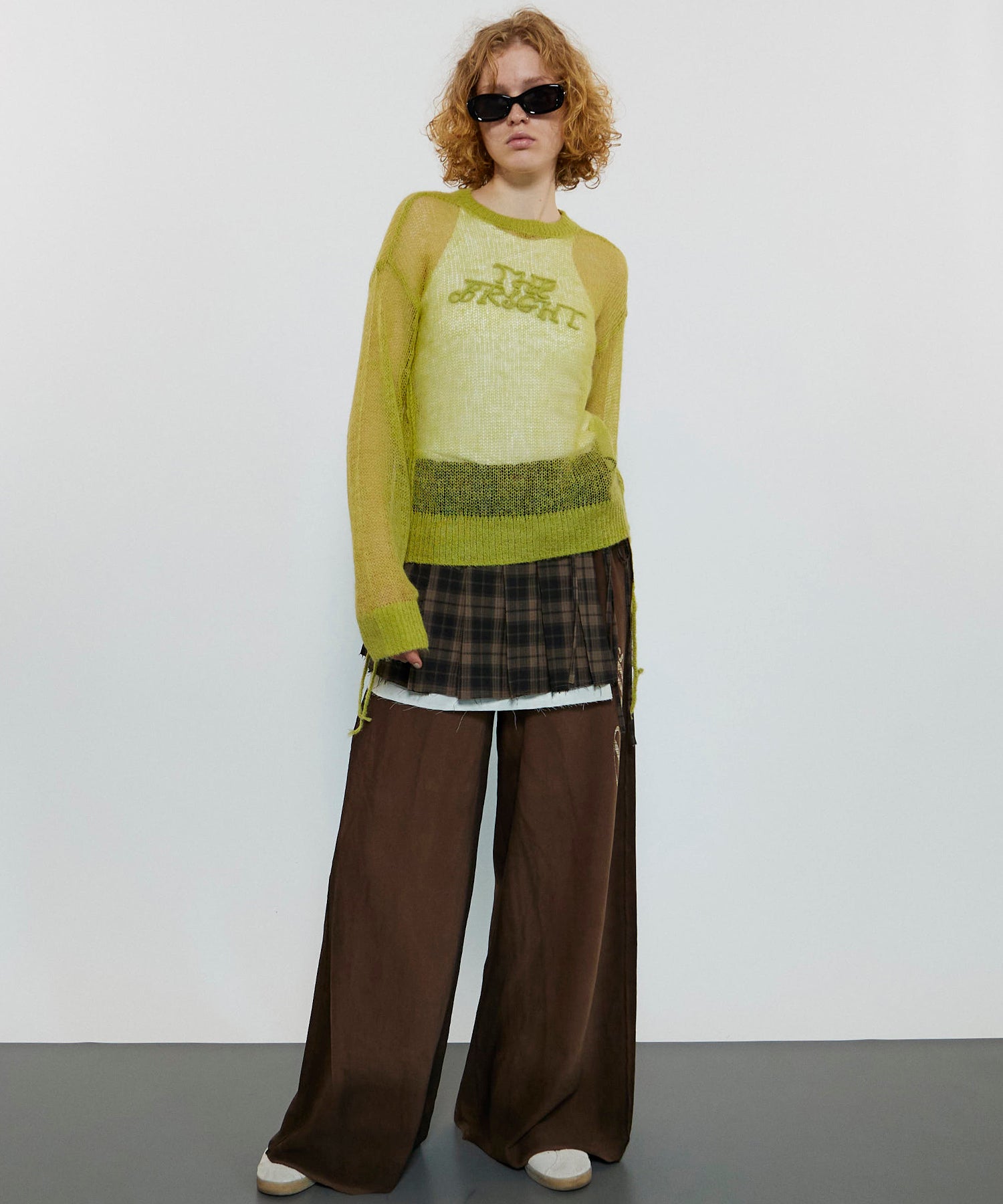 【24AUTUMN PRE-ORDER】Bright Logo Sheer Knitwear