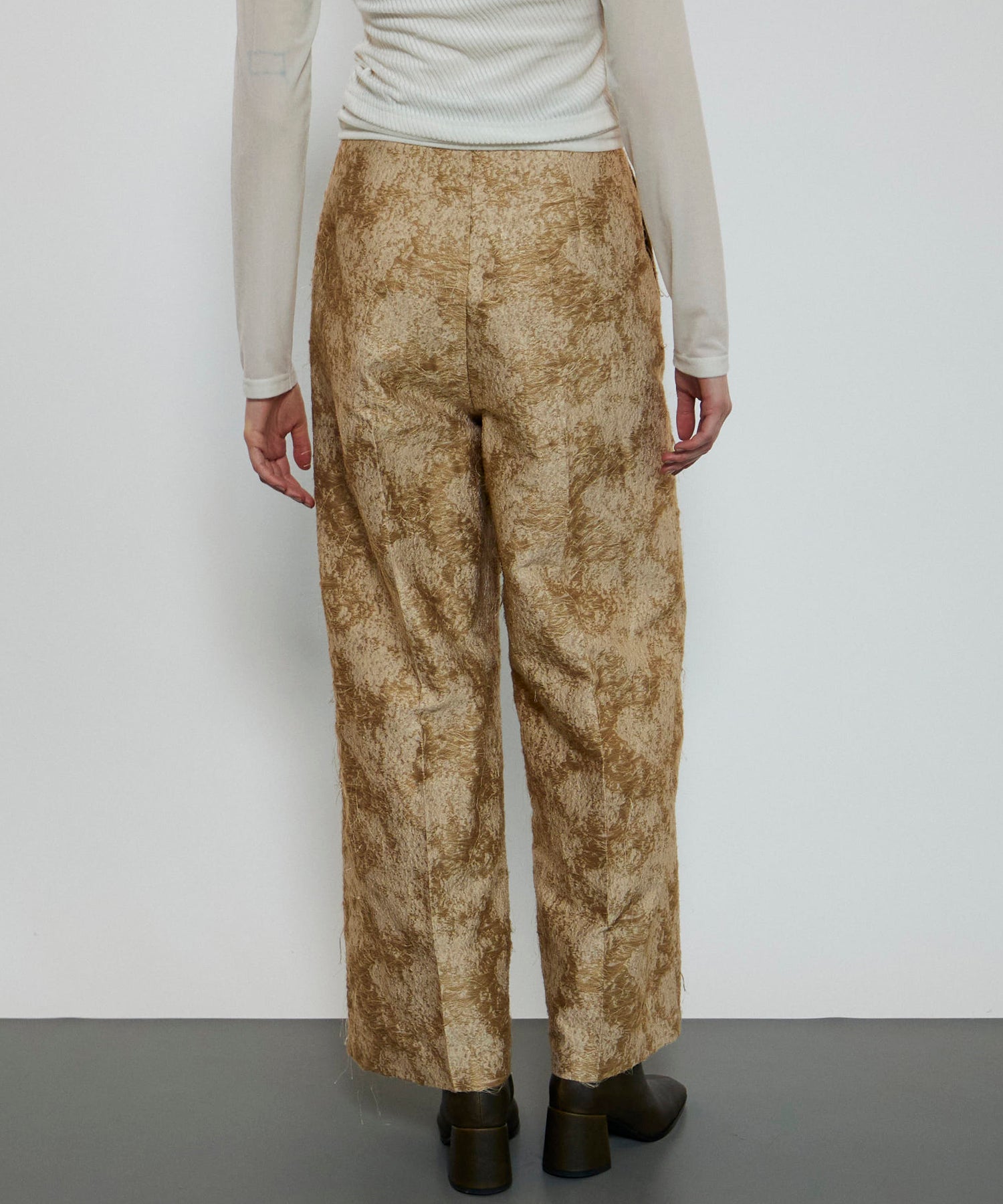 [24Autumn PRE-ORDER] Cut Fringe Jacquard Pants