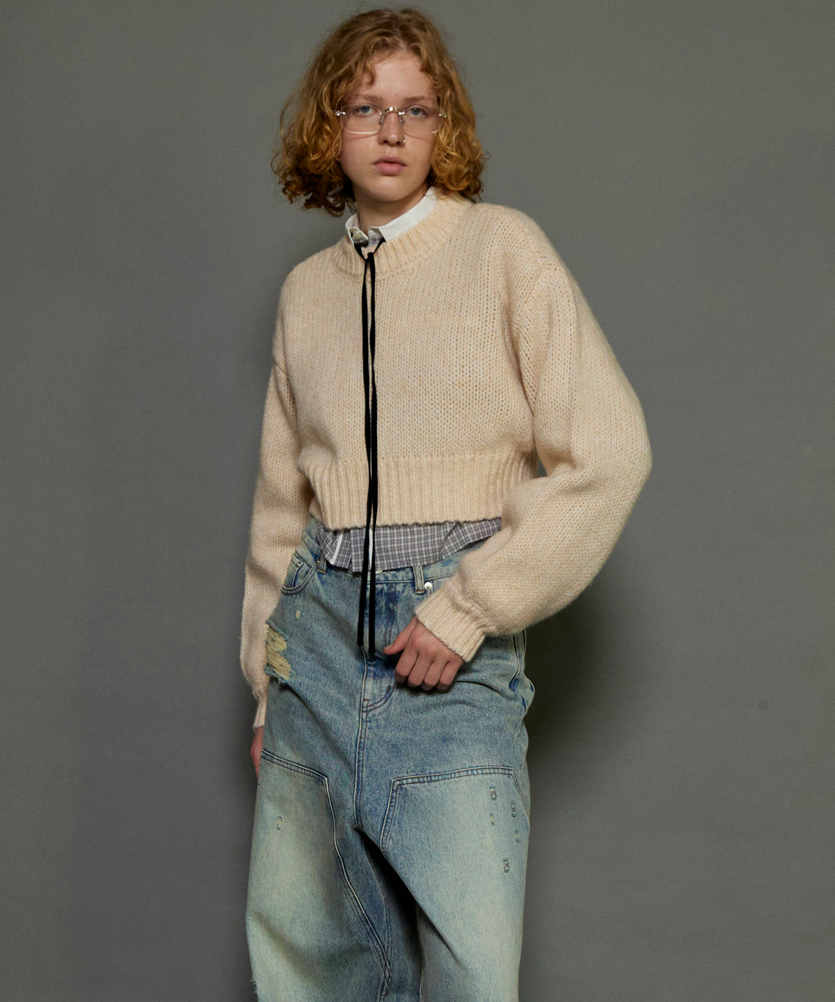 【SALE】Wool Short Length Knitwear