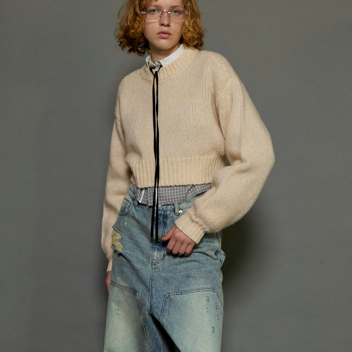 SALE】Wool Short Length Knitwear