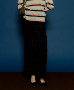 【24AUTUMN PRE-ORDER】Shirring Velor Tight Skirt