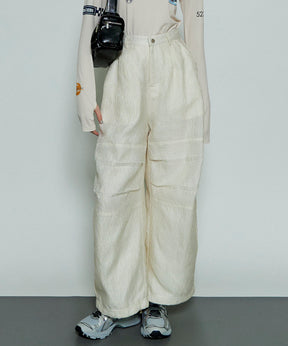 JACQUARD VOLUME SNOW PANTS