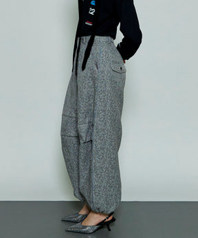 JACQUARD VOLUME SNOW PANTS