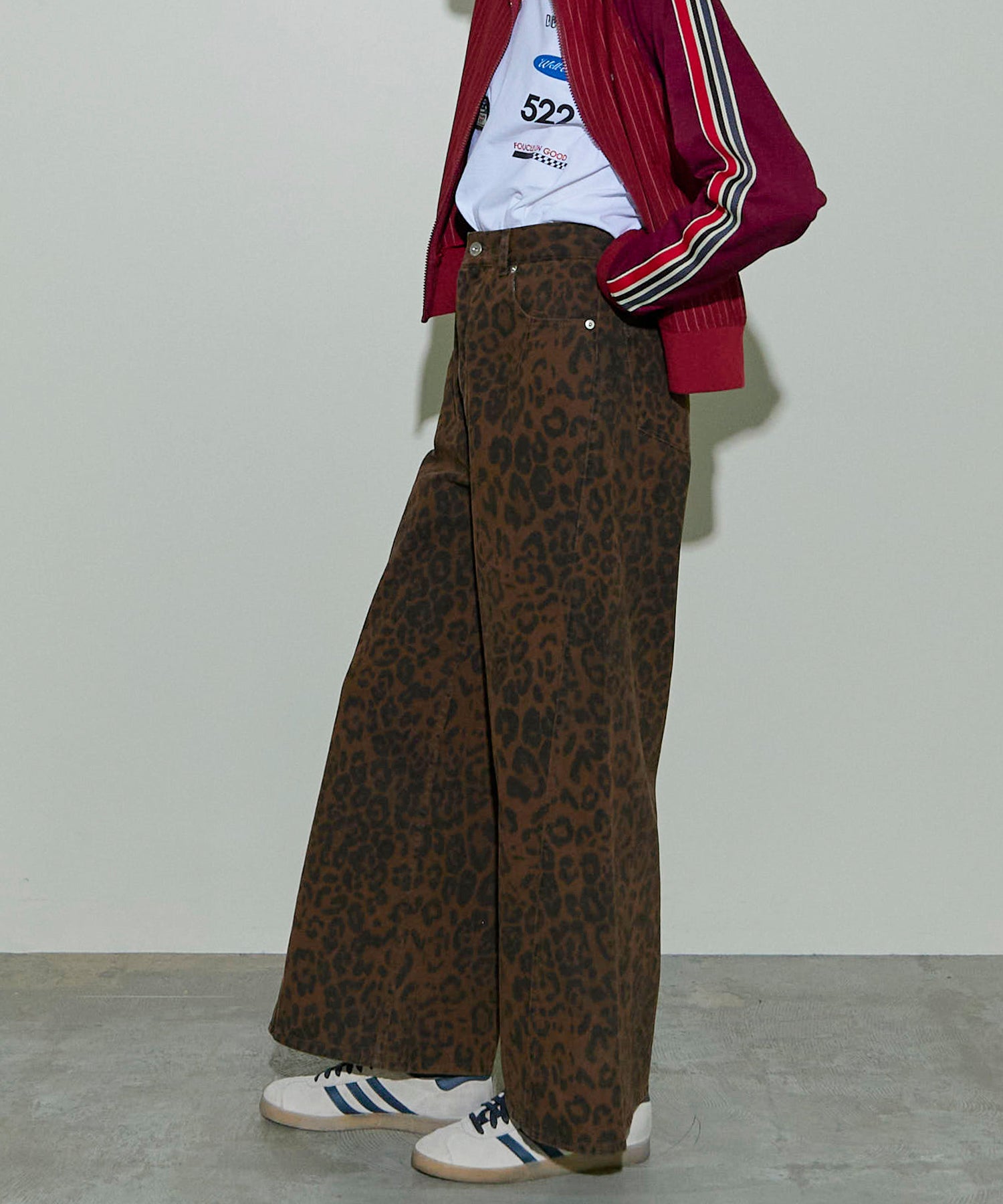 [24Autumn PRE-ORDER] Leopard Wide Strait Pants