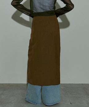 【24AUTUMN PRE-ORDER】Gingham Checkered Maxi Skirt
