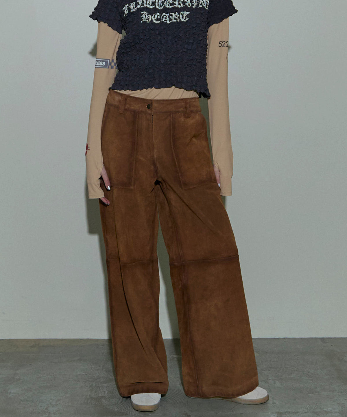 【24AUTUMN PRE-ORDER】Real Suede Pants