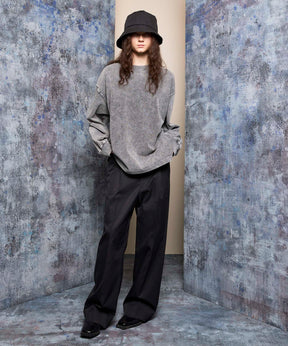 120/2/2/2/2/2/SUVIN COTTON GABARDINE PRIME-WIDE ONE TUCK PANTS