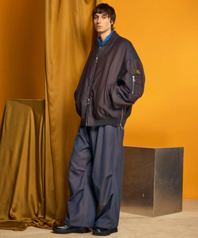 4 Colors Chambray Washable Wool Prime-Wide Snow Pants