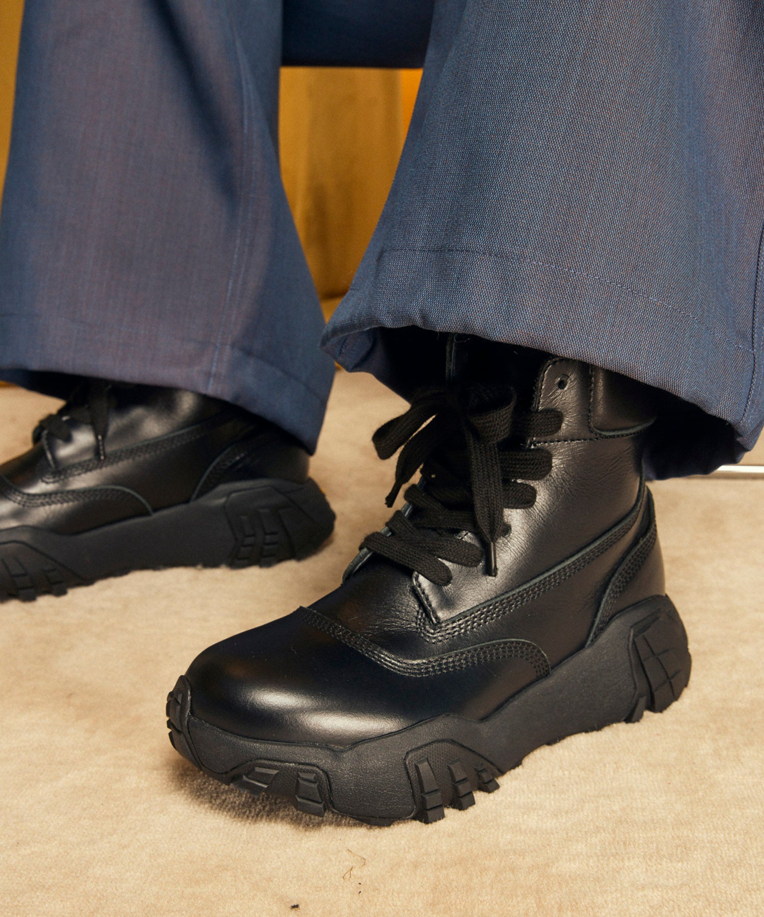 【24AW PRE-ORDER】【SPECIAL SHOES FACTORY COLLABORATION】Vibram Sole Lace-Up Boots Made In TOKYO