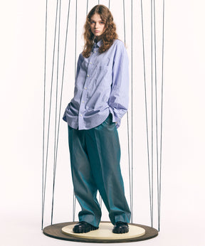 120/2/2/2/2/2/Suvin Cotton Gabardine Prime-Wide One Tuck Pants