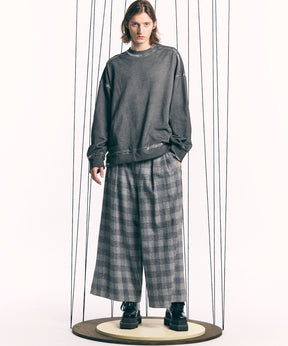 [Italian Dead Stock Fabric] Baggy Wide Pants