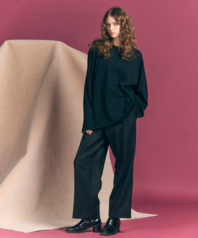 [Italian Dead Stock Fabric] ONE-TUCK WIDE PANTS (Copy)