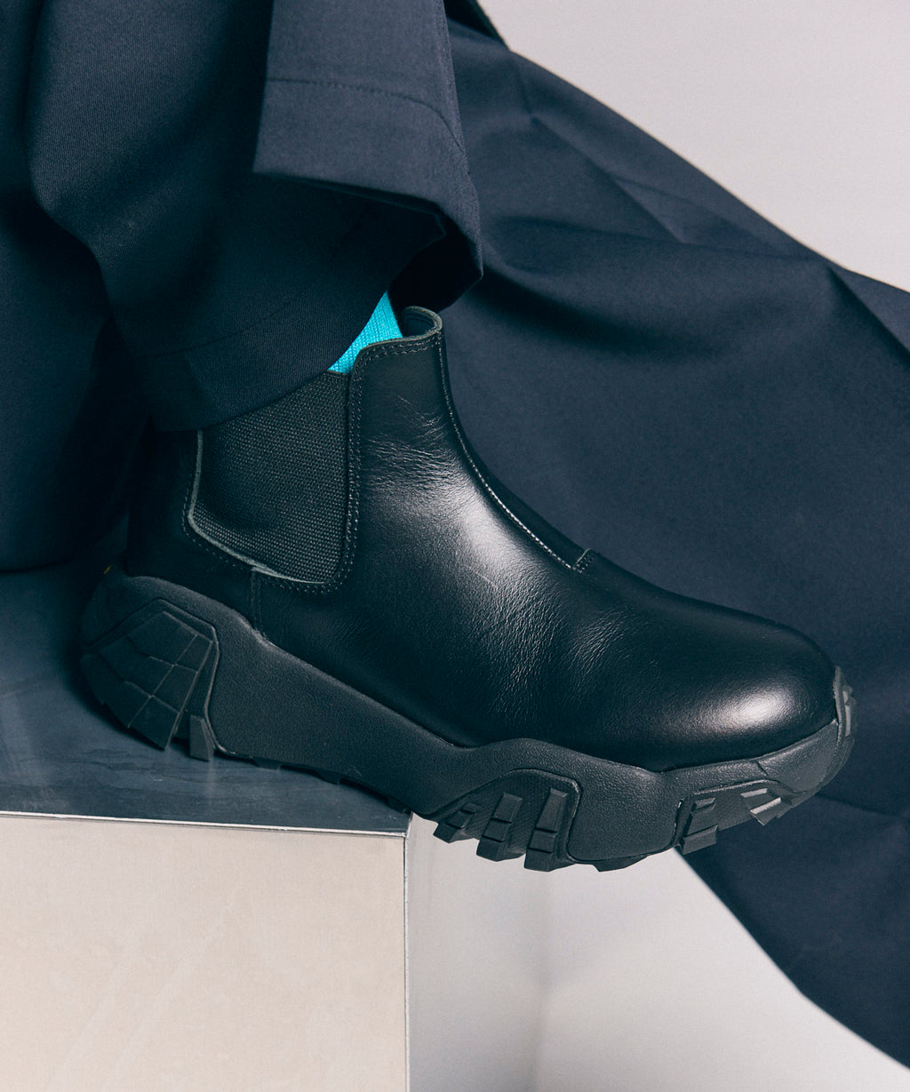 SPECIAL SHOES FACTORY COLLABORATION】Vibram Sole Side Gore Boots Made