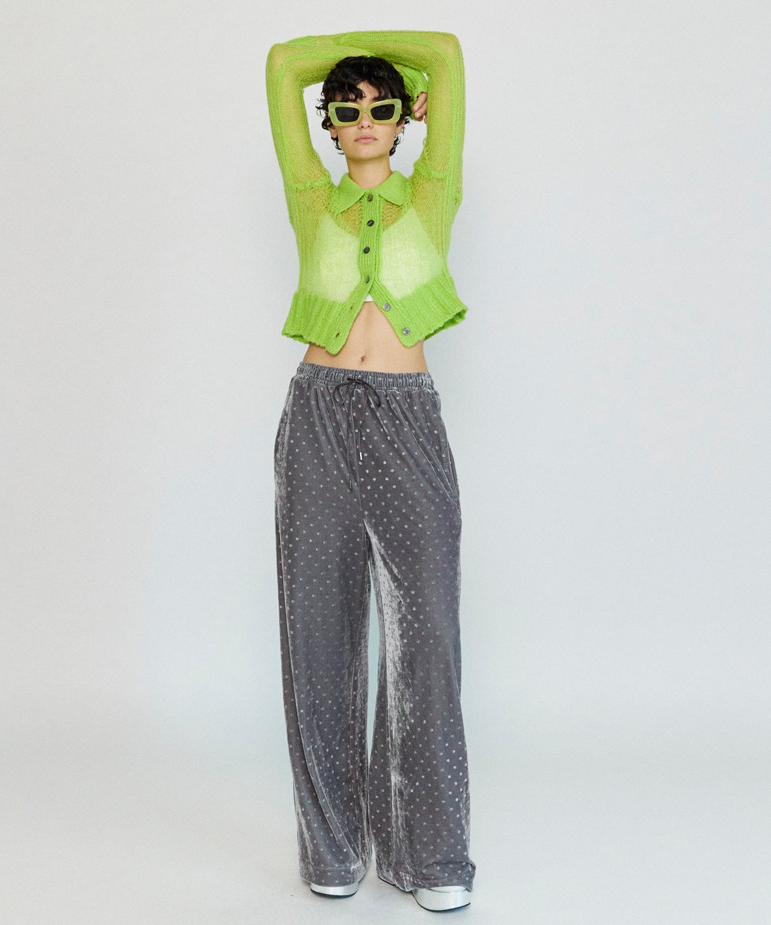 Glitter Dots Velor Pants