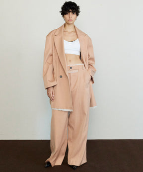 [24Autumn Pre-Order] Front Cut Stitch Wide Pants