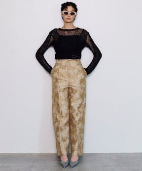 [24Autumn PRE-ORDER] Cut Fringe Jacquard Pants