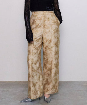 [24Autumn PRE-ORDER] Cut Fringe Jacquard Pants