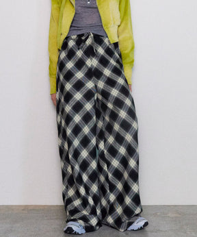 [24Autumn PRE-ORDER] Random Checkered Easy Wide Pants