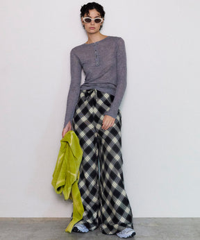 [24Autumn PRE-ORDER] Random Checkered Easy Wide Pants