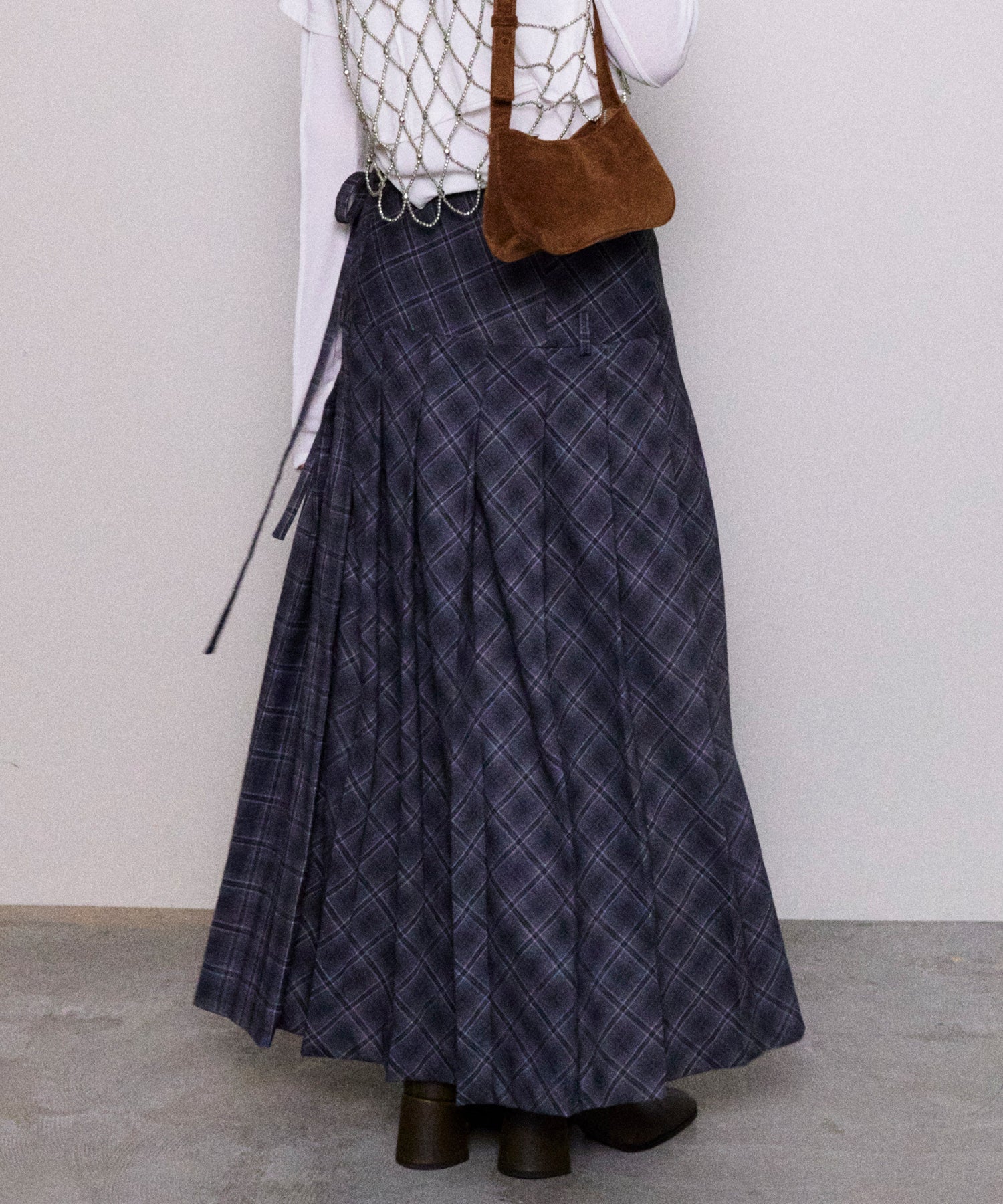 [24Autumn Pre-Order] LOW WAIST MAXI PLEATED SKIRT