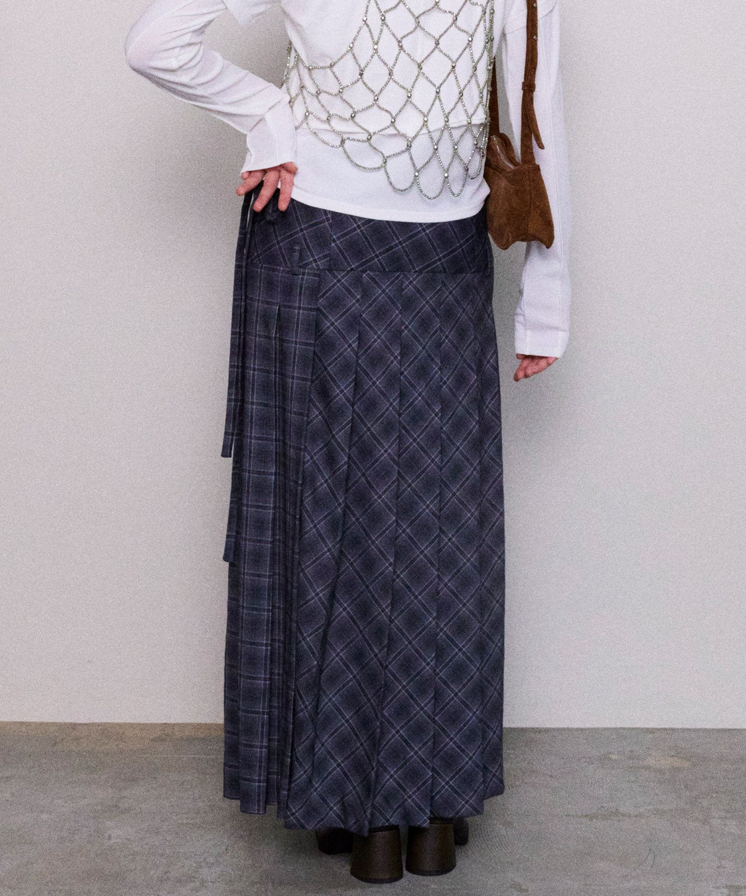 [24Autumn Pre-Order] LOW WAIST MAXI PLEATED SKIRT