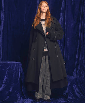 [24AW Pre-Order] SUPER170S Prime-Over Melton Balmachan Coat (Copy)