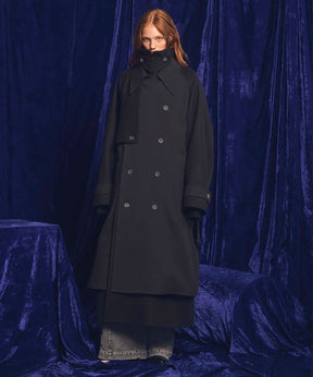 [24AW Pre-Order] SUPER170S Prime-Over Melton Balmachan Coat (Copy)