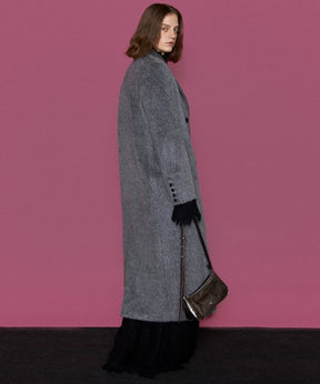 [24winter preoder] Mohair Shaggy Long Coat