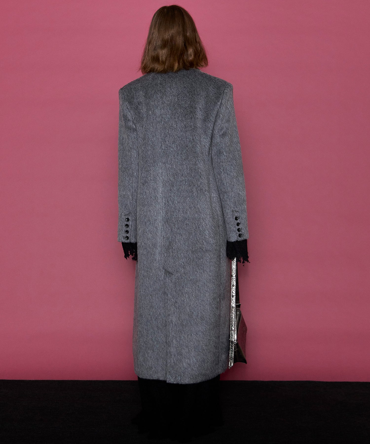 [24winter preoder] Mohair Shaggy Long Coat