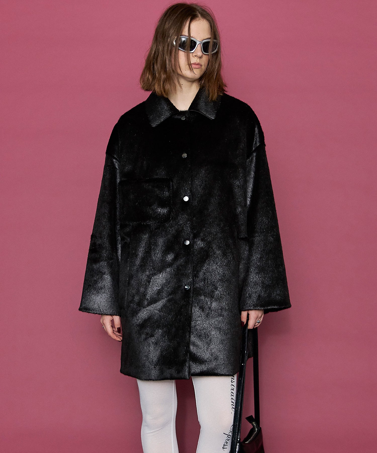 【24WINTER PRE-ORDER】Faux Fur Bal Collar Coat