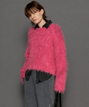 [24winter Pre-Order] Fluffy Shaggy Knit Pullover