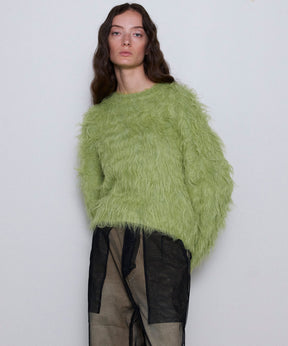 [24winter Pre-Order] Fluffy Shaggy Knit Pullover