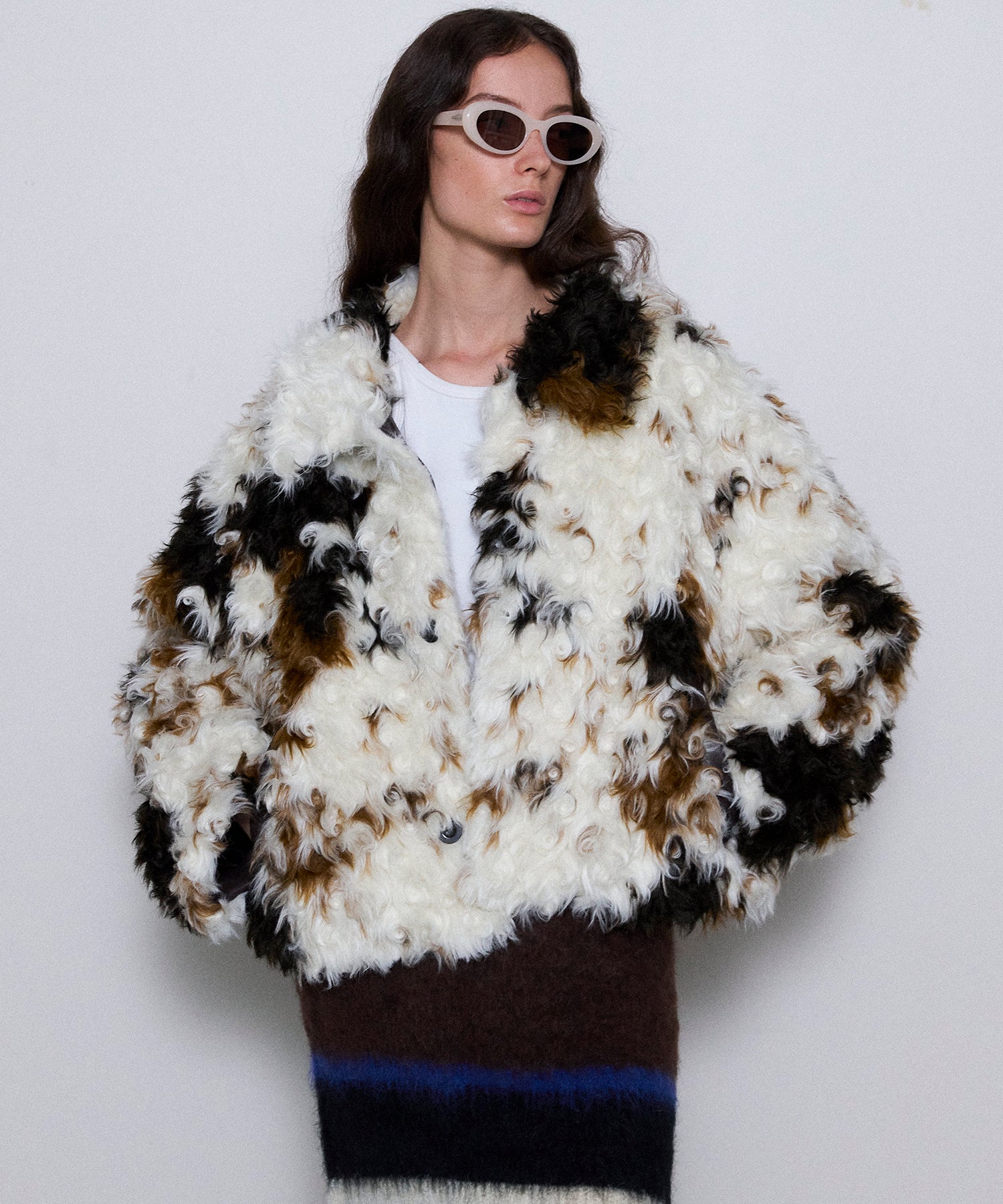 【24WINTER PRE-ORDER】Curl Faux Fur Coat