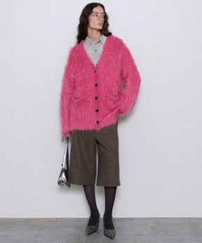 【24WINTER PRE-ORDER】Fluffy Shaggy Knit Cardigan