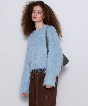 [24winter Pre-Order] Fluffy Shaggy Knit Pullover