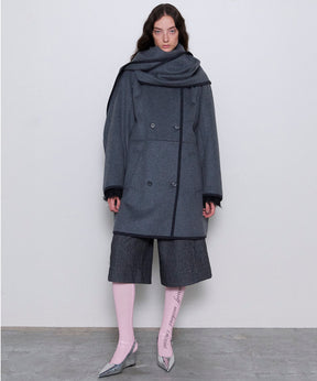 [24winter Pre-Order] with Muffler Tent Coat