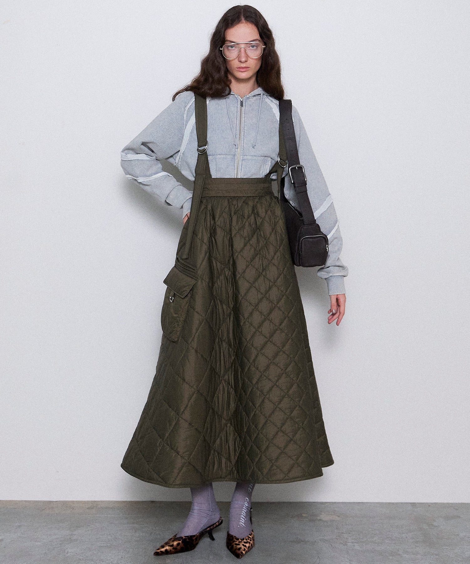 【24WINTER PRE-ORDER】2way Multi Quilted Skirt