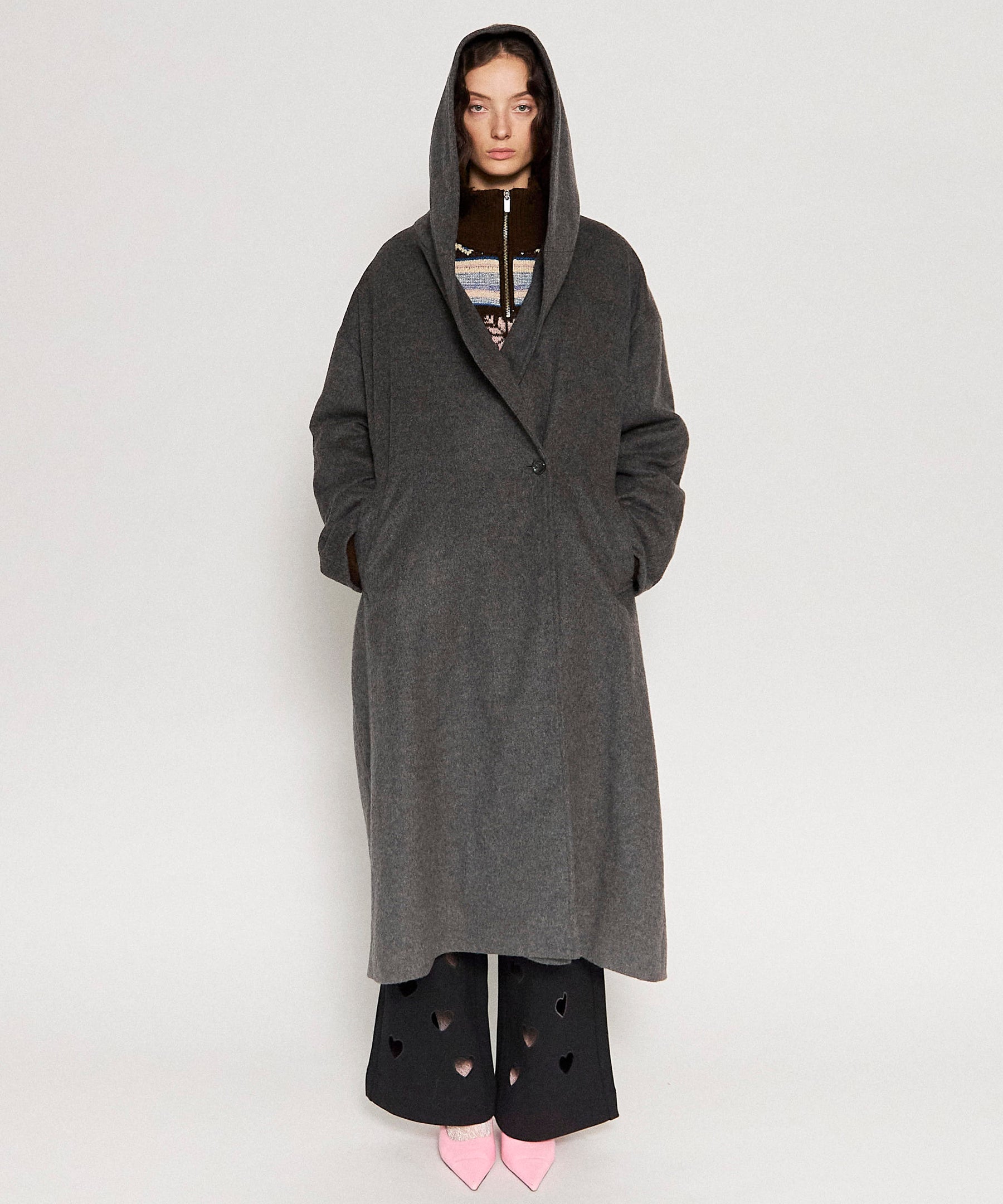 【24AUTUMN PRE-ORDER】Cashmere Beaver Processing Hood Coat