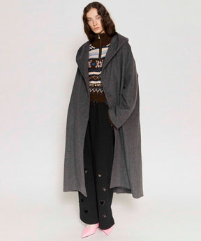 【24AUTUMN PRE-ORDER】Cashmere Beaver Processing Hood Coat