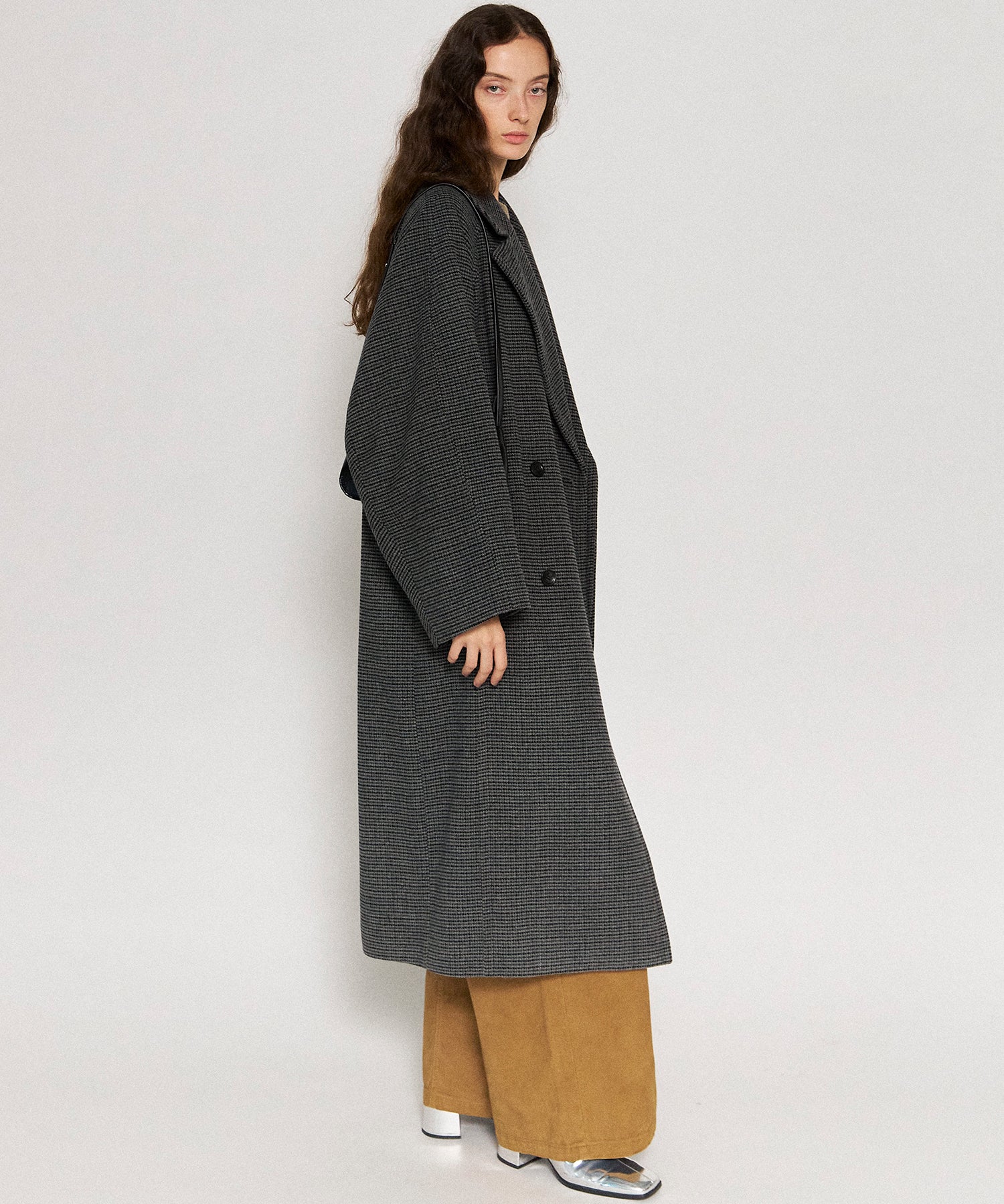 [24WINTER PRE-ORDER] GUN CLUB PLAID LONG COAT