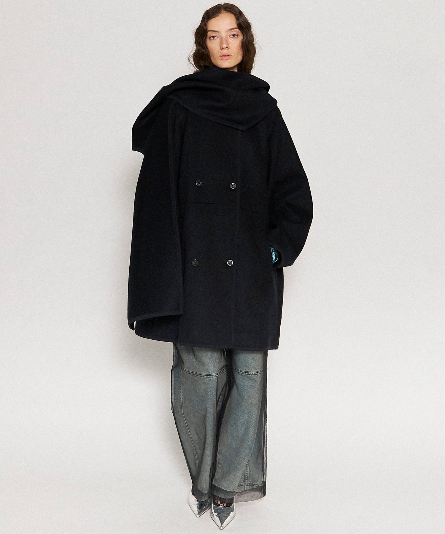 [24winter Pre-Order] with Muffler Tent Coat