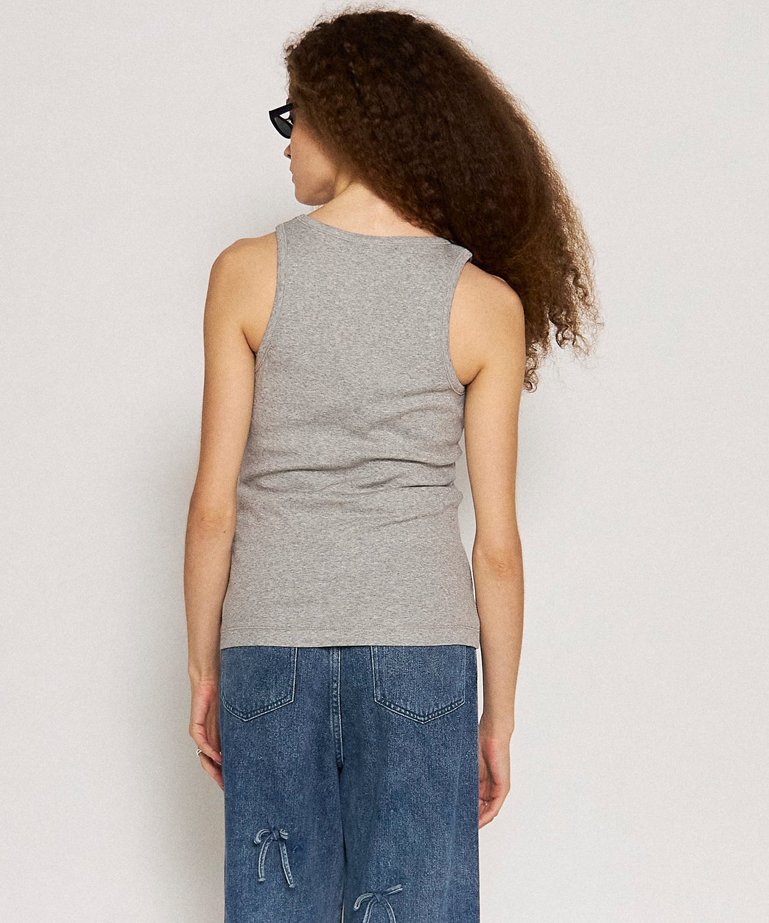 【GANNI】Soft Cotton Rib Tank Top