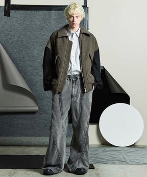 [24AW Pre-Order] Prime-Wide Forward Drop Two TUCKS PANTS (Copy)