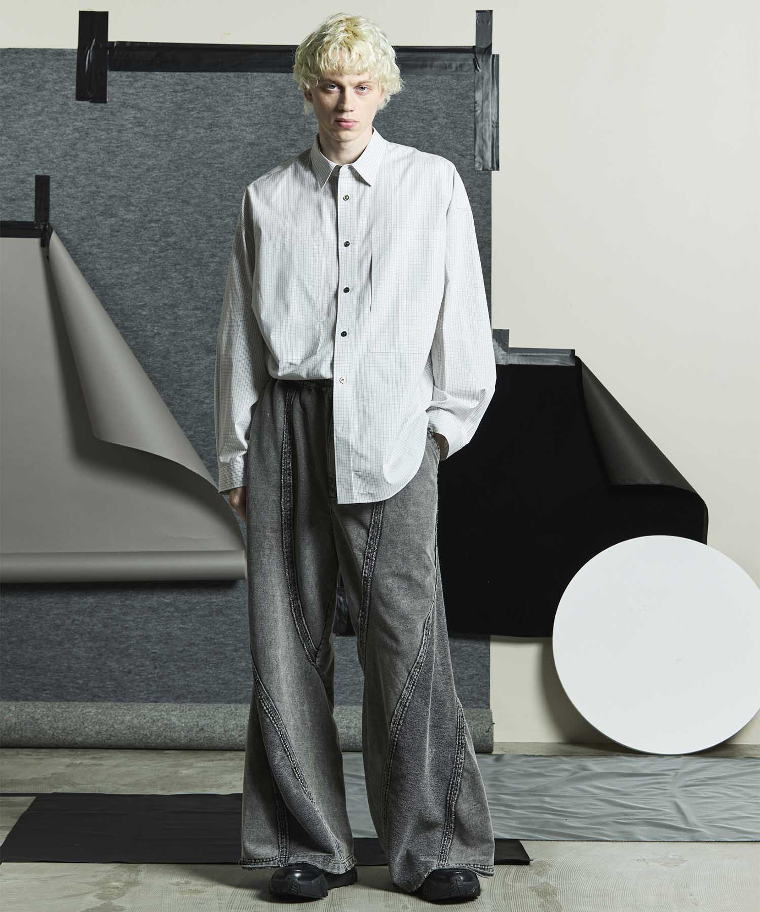 [24AW Pre-Order] Prime-Wide Forward Drop Two TUCKS PANTS (Copy)