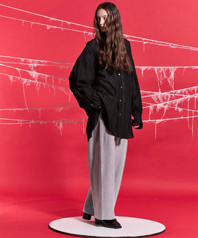 [24AW Pre-Order] Crush Sweat Prime-Wide Pin TUCK EASY PANTS